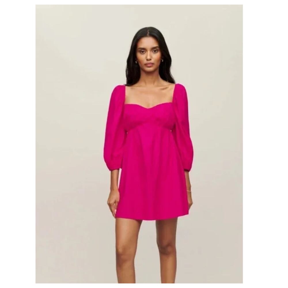 Reformation Farley Dress in Corvette Size 4 - Picture 4 of 7